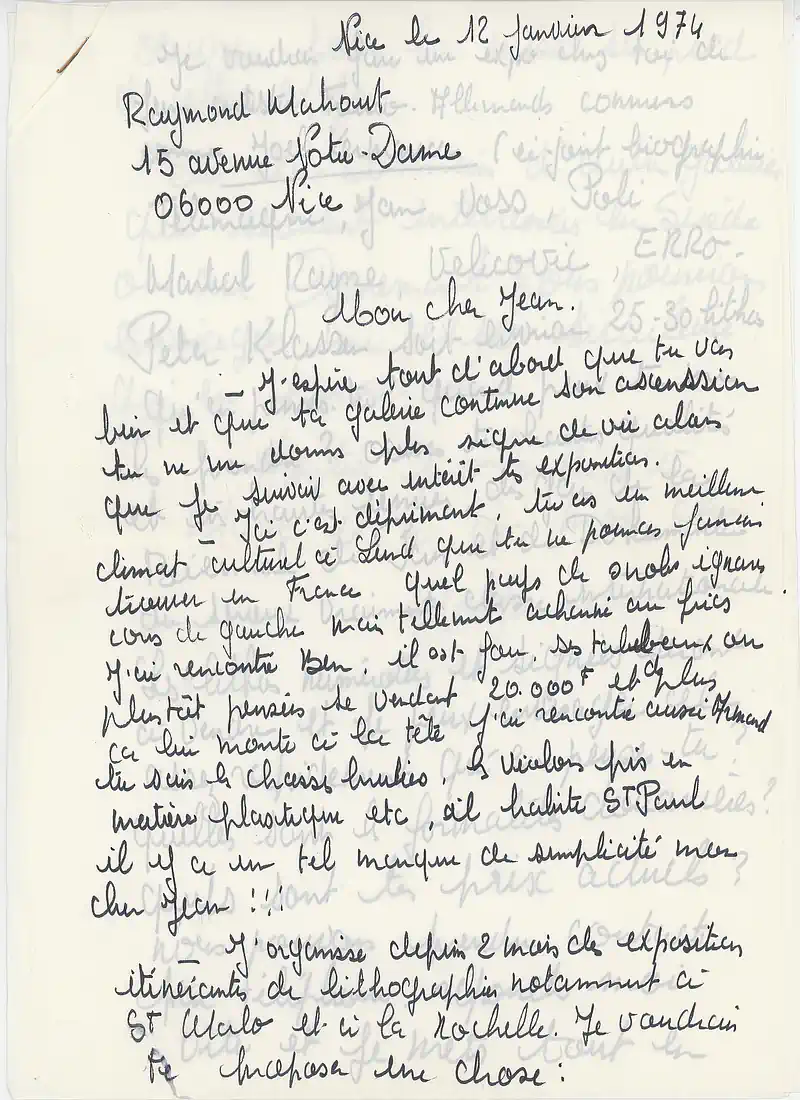 31.03-19.04.1972 RAYMOND MAHOUT — Sheet 1