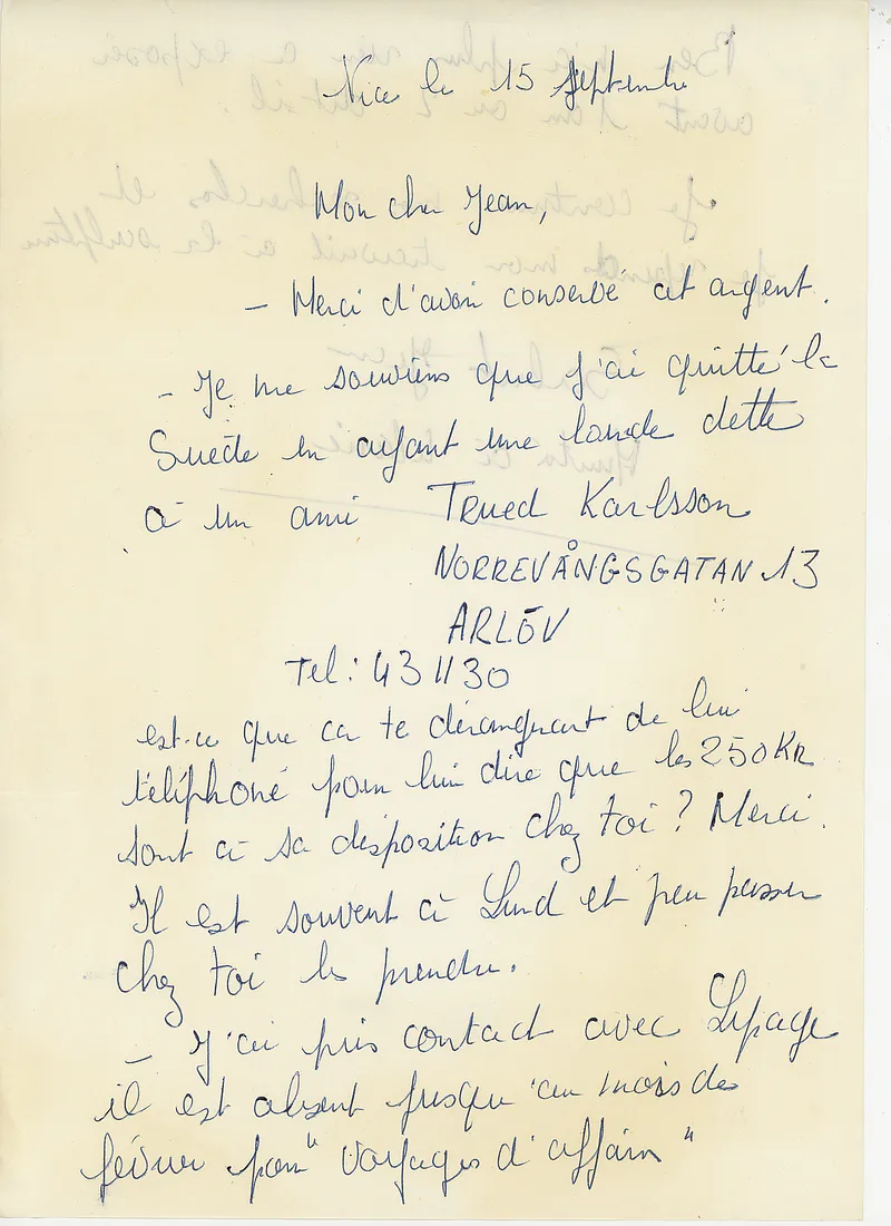 31.03-19.04.1972 RAYMOND MAHOUT — Sheet 1