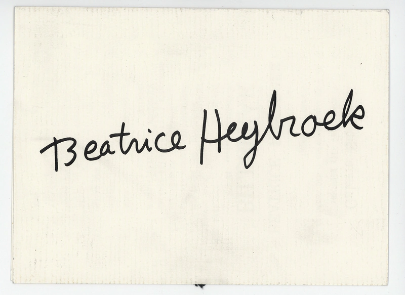 07 - 26.09.1973 BEATRICE HEYBROEK — Sheet 1