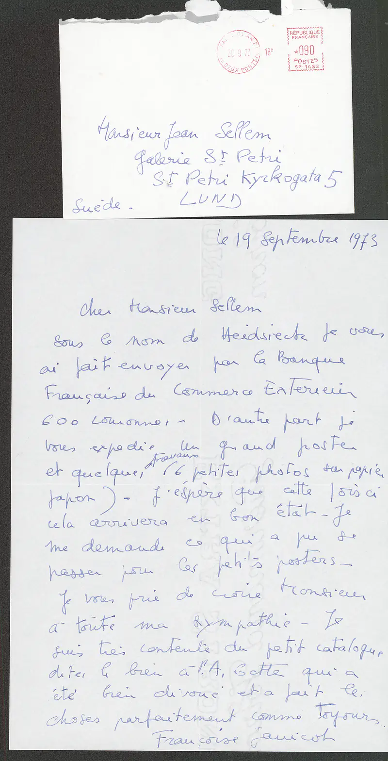 12-31.10.1973 FRANCOISE JANICOT — Sheet 1
