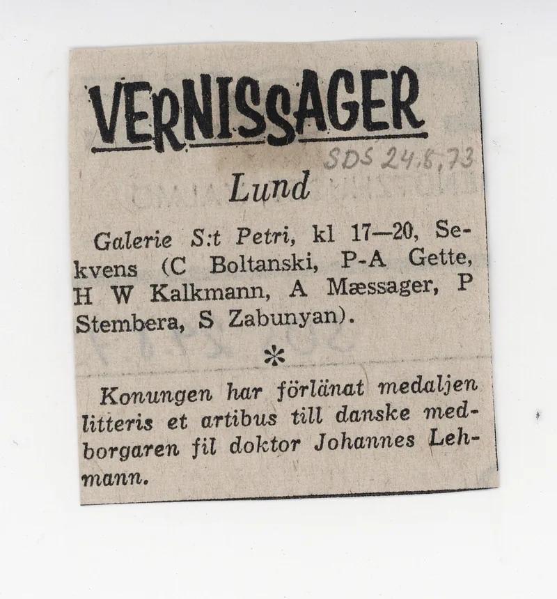 23.08.1973 NEW ETER LA CAMPAGNE