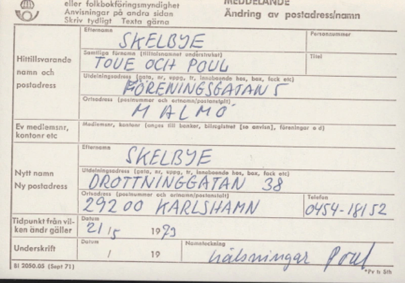 09- 28.03.1973 POUL SKELBYE — Sheet 1