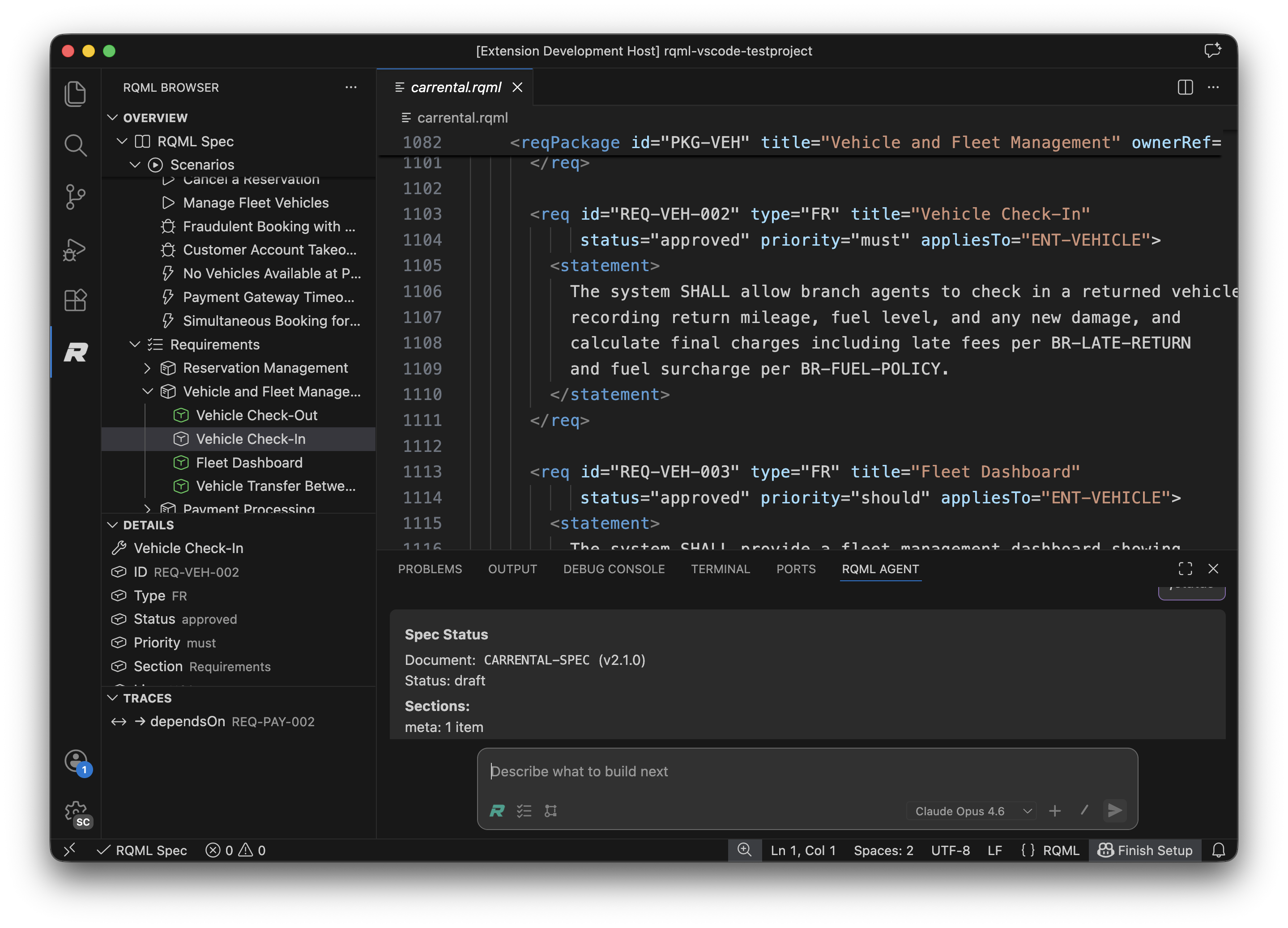 RQML extension overview