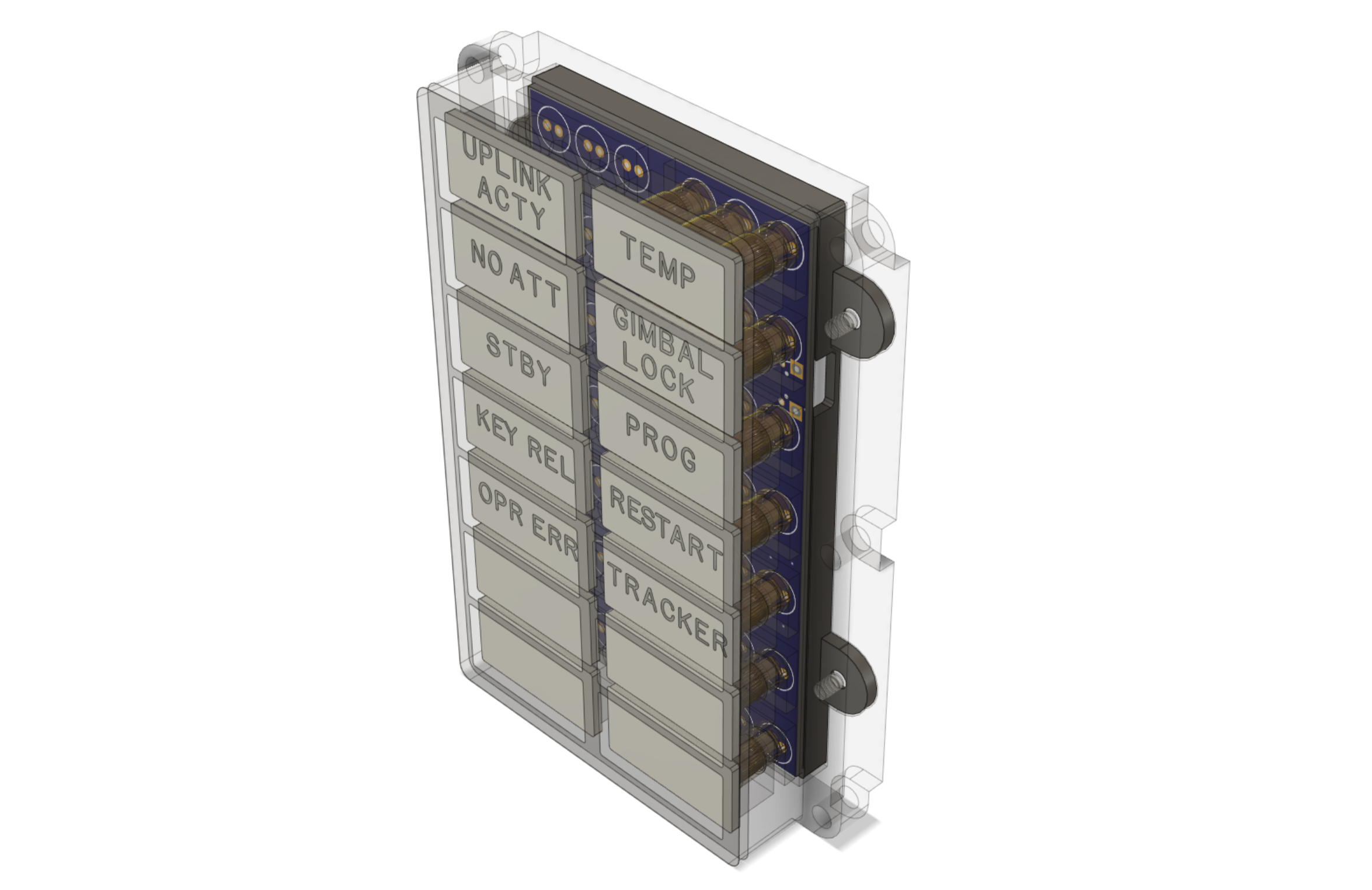 DSKY-alarm panel replica, from the project README