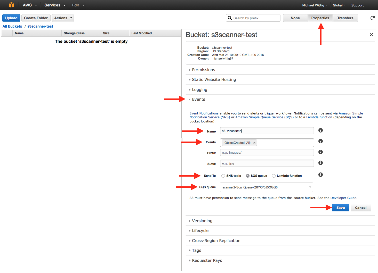 Configure Event Notifications