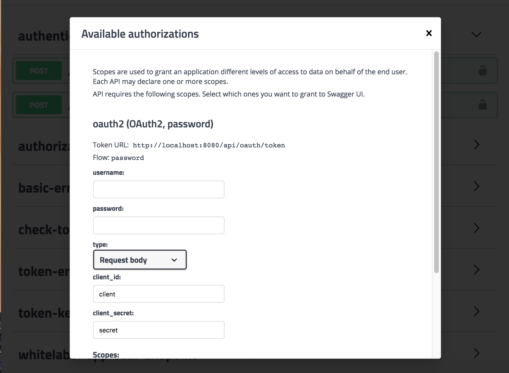 Spring Boot Oauth2 Jwt Swagger Ui