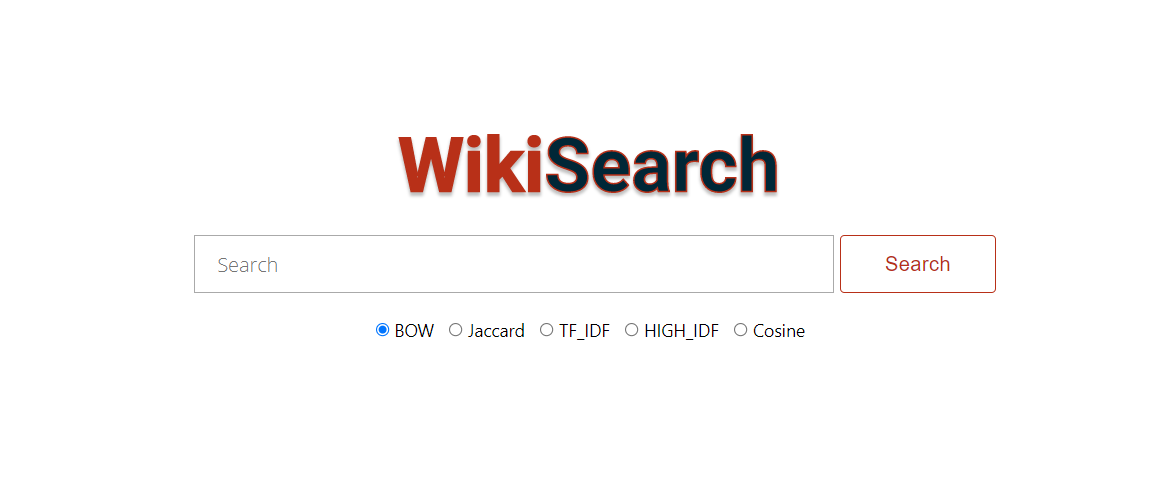 WikiSearch Home Page