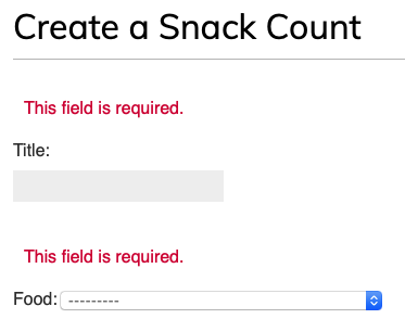 Snack Count