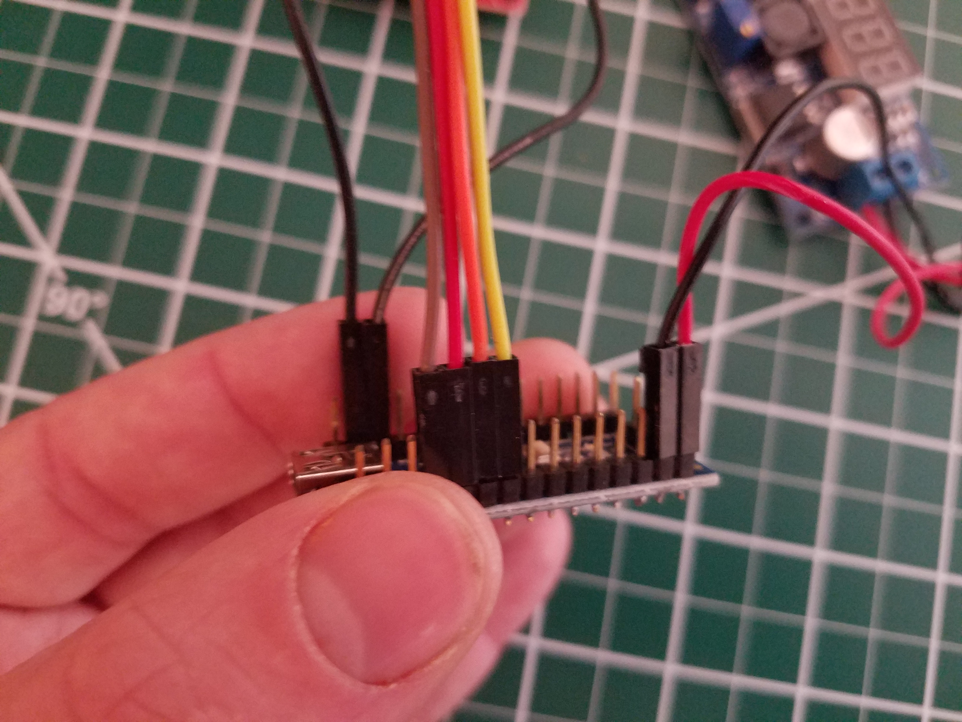 picture of wiring the l298N controller