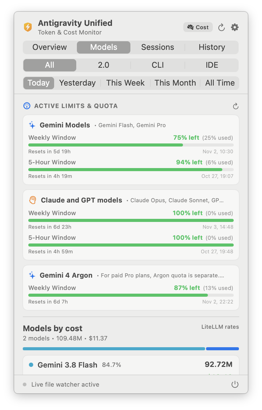 Models Analytics & Quotas