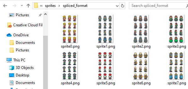 GitHub - rsruggles/SpriteConverter: Converts RPG Sprite Sheets into ...