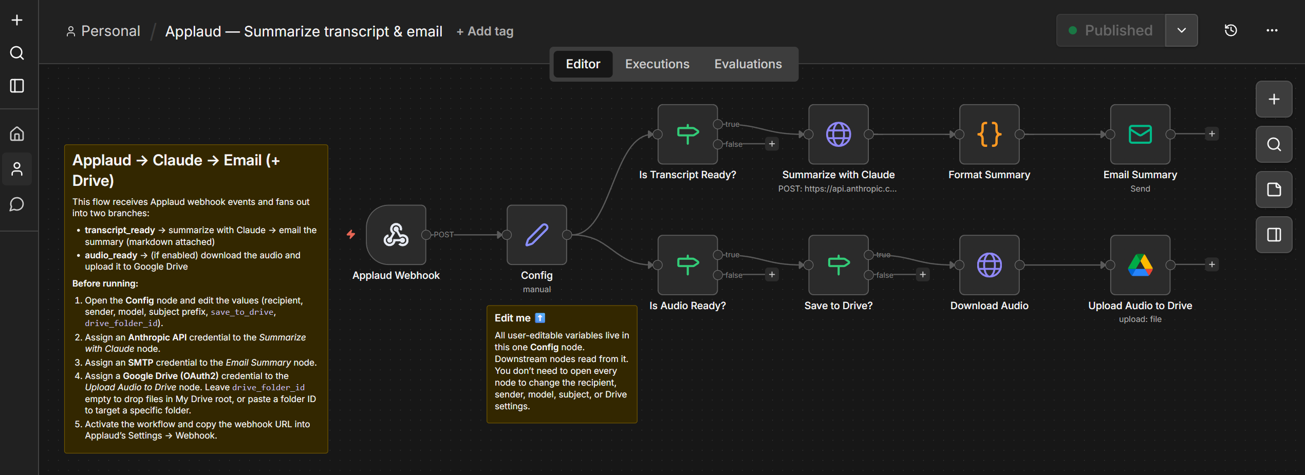 n8n workflow