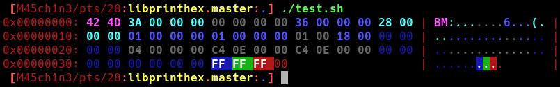 Example output