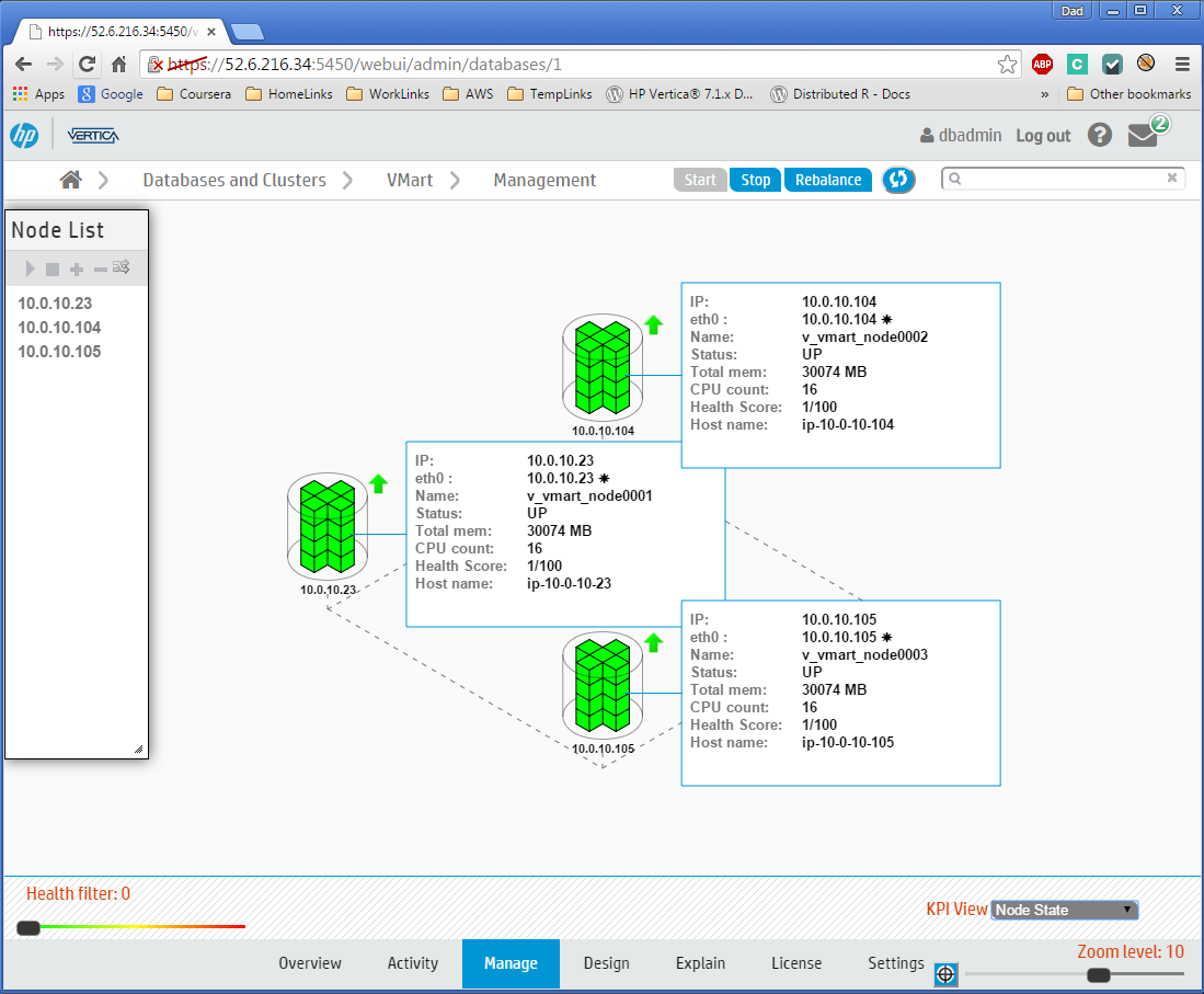 Initial 3 Node cluster