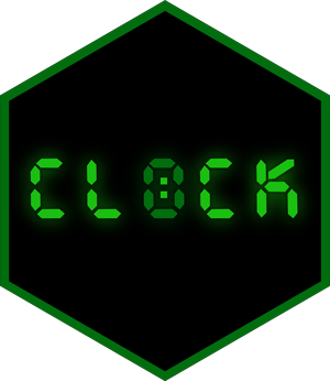 Logo for clock