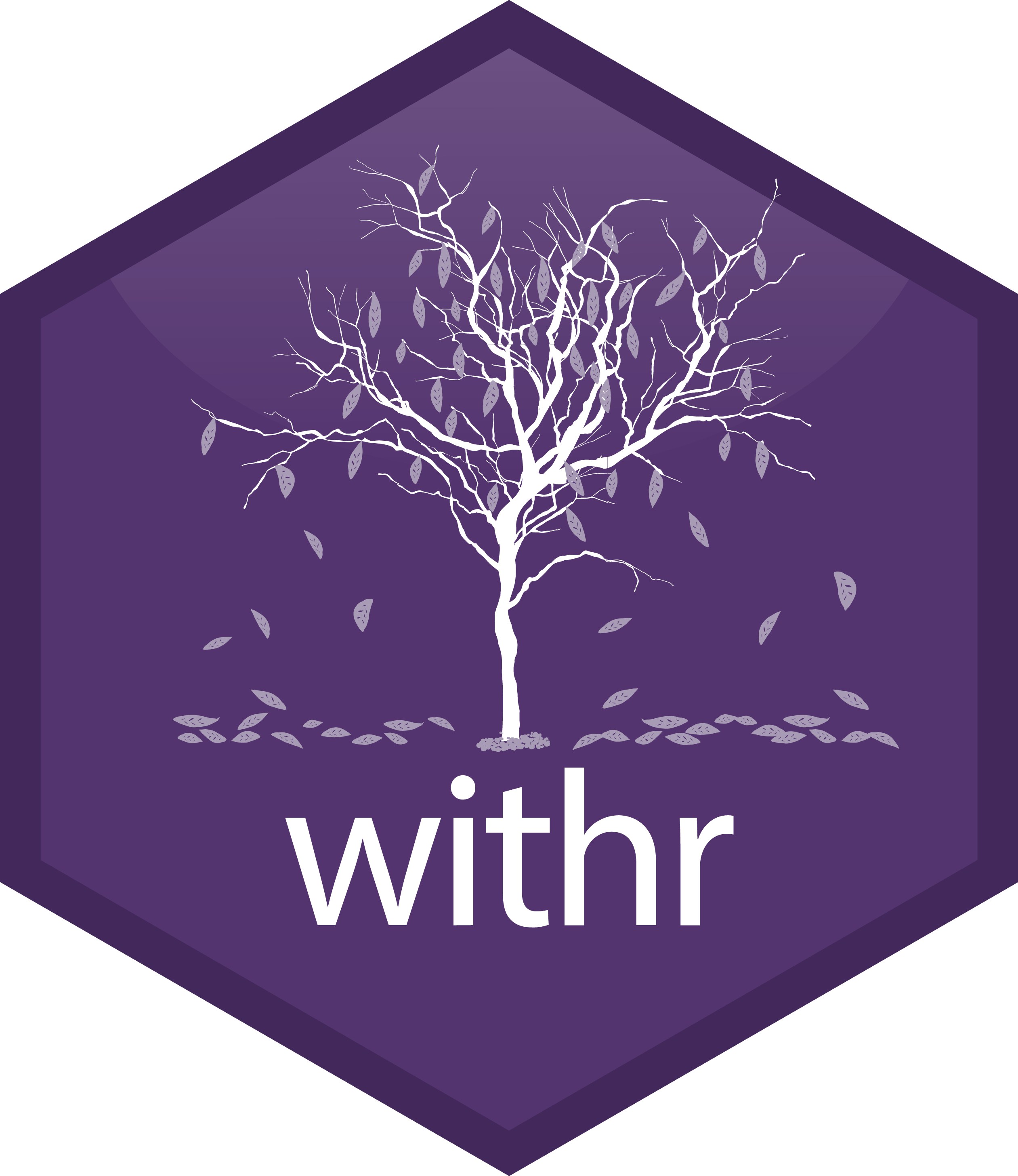 withr hex sticker