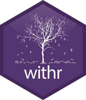 Logo for withr