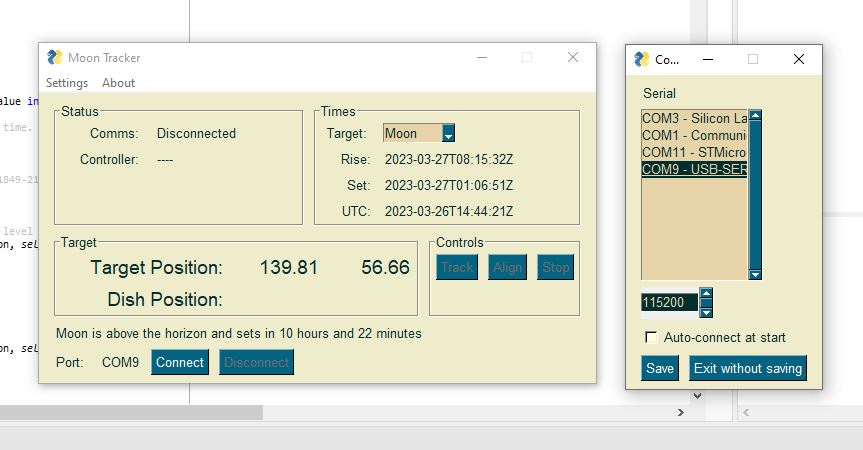 GitHub - rszemeti/MoonTracker: Python GUI for the Moontracker controller