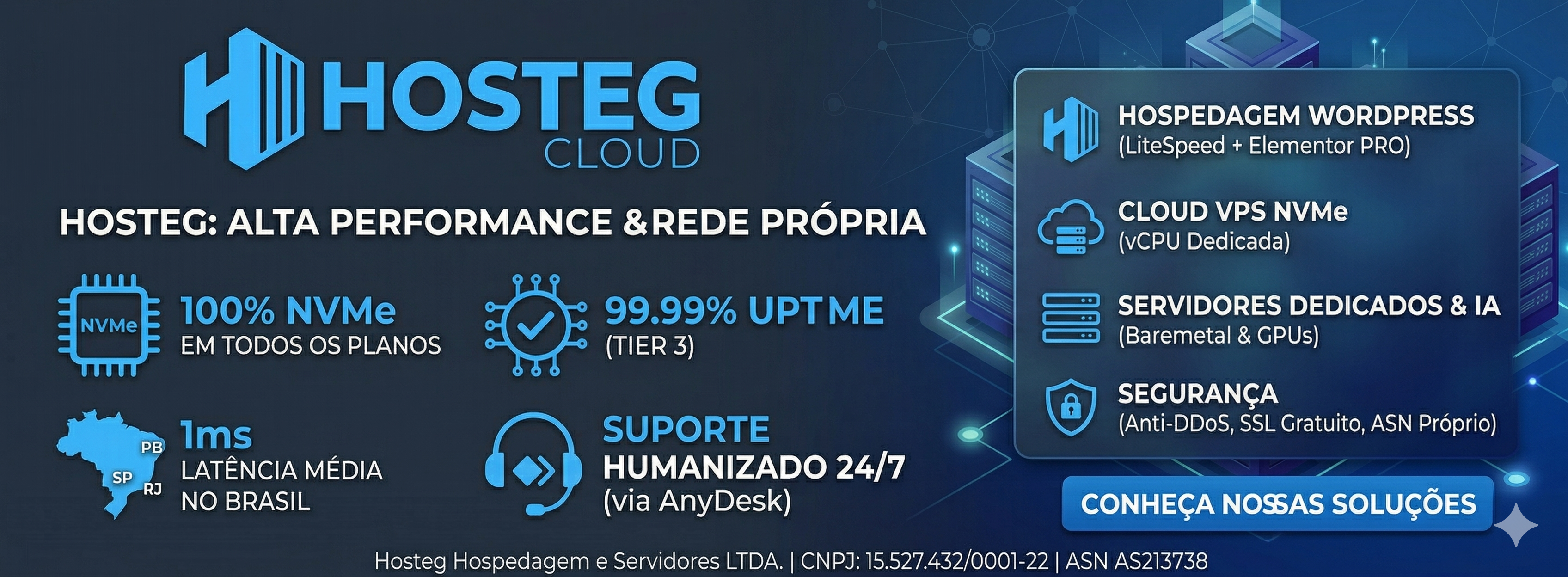 Hosteg Hospedagem e Servidores