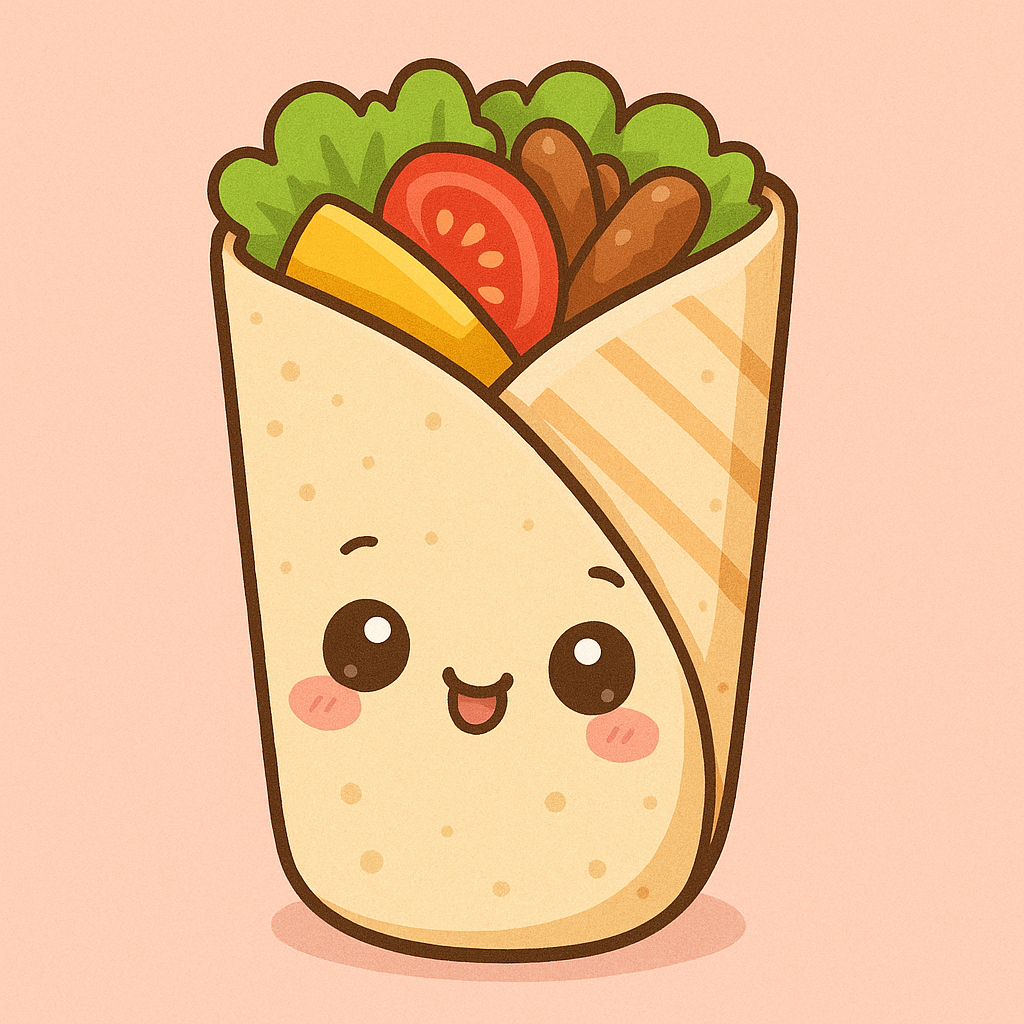 A cute wrap, the mascot of Nixwrap