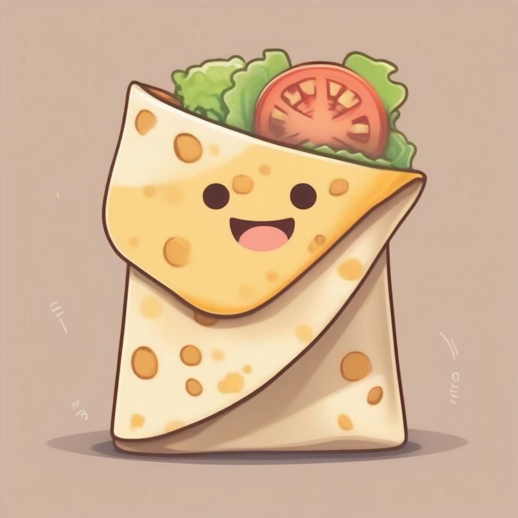 A cute wrap, the mascot of Nixwrap