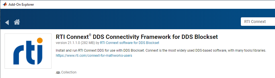 RTI Connext for DDS Blockset toolbox