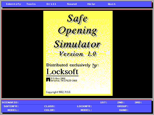 Safe Opening Simulator