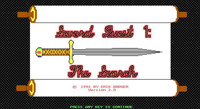 Sword Quest 1 - The Search