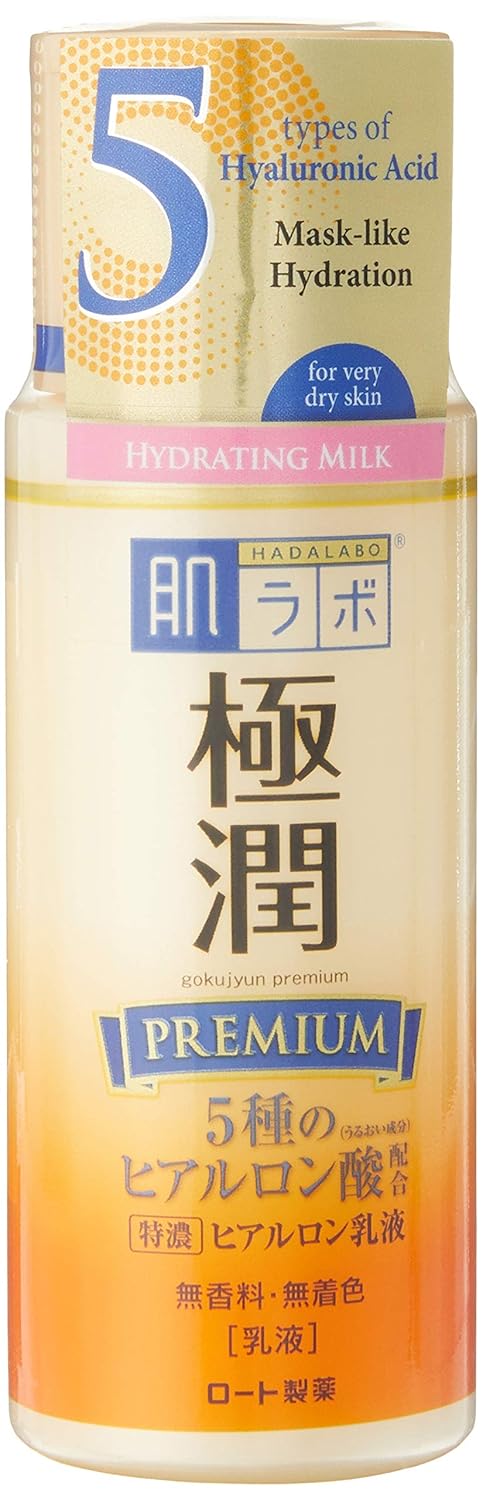 Hada Labo Gokujyun Premium Hyaluronic Milky Lotion 140ml — Reddit's most repurchased Japanese skincare product