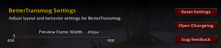 Settings Buttons Screenshot