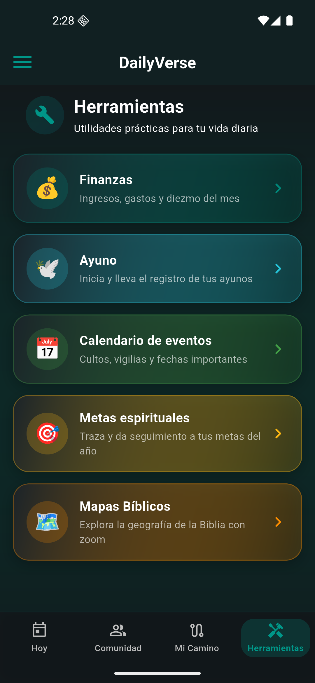 Herramientas de DailyVerse 2.0