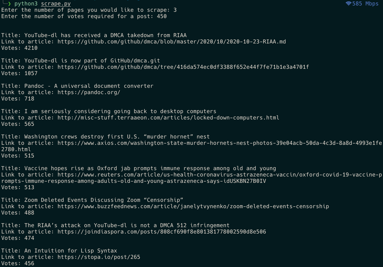 GitHub - rubendplaza/theBestStoriesFromHackerNews: This script allows ...