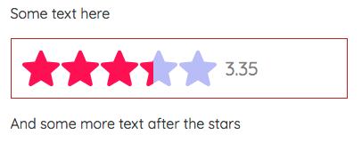 Advanced example of React Star Rating