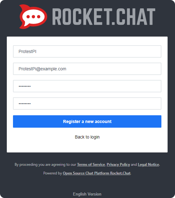 rocket chat login api