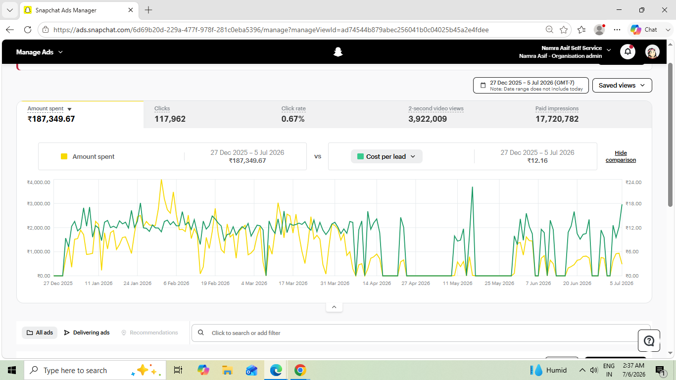 Namra Asif Dashboard