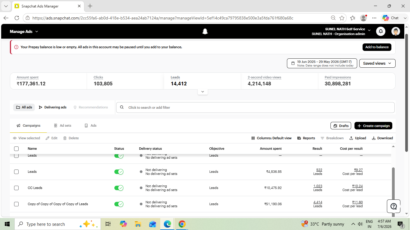 Sunel Nath Dashboard