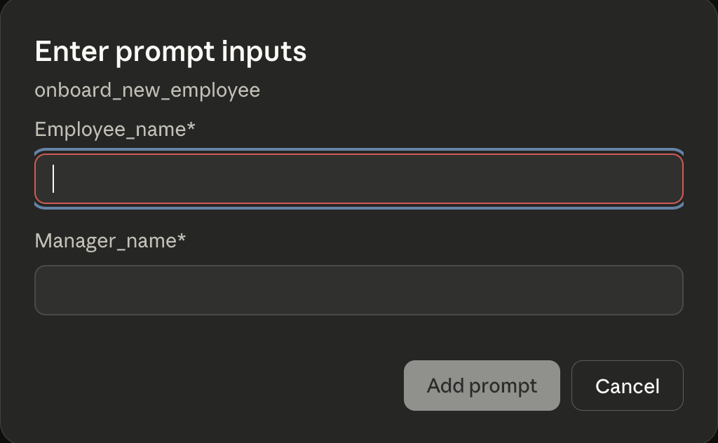 Onboarding UI