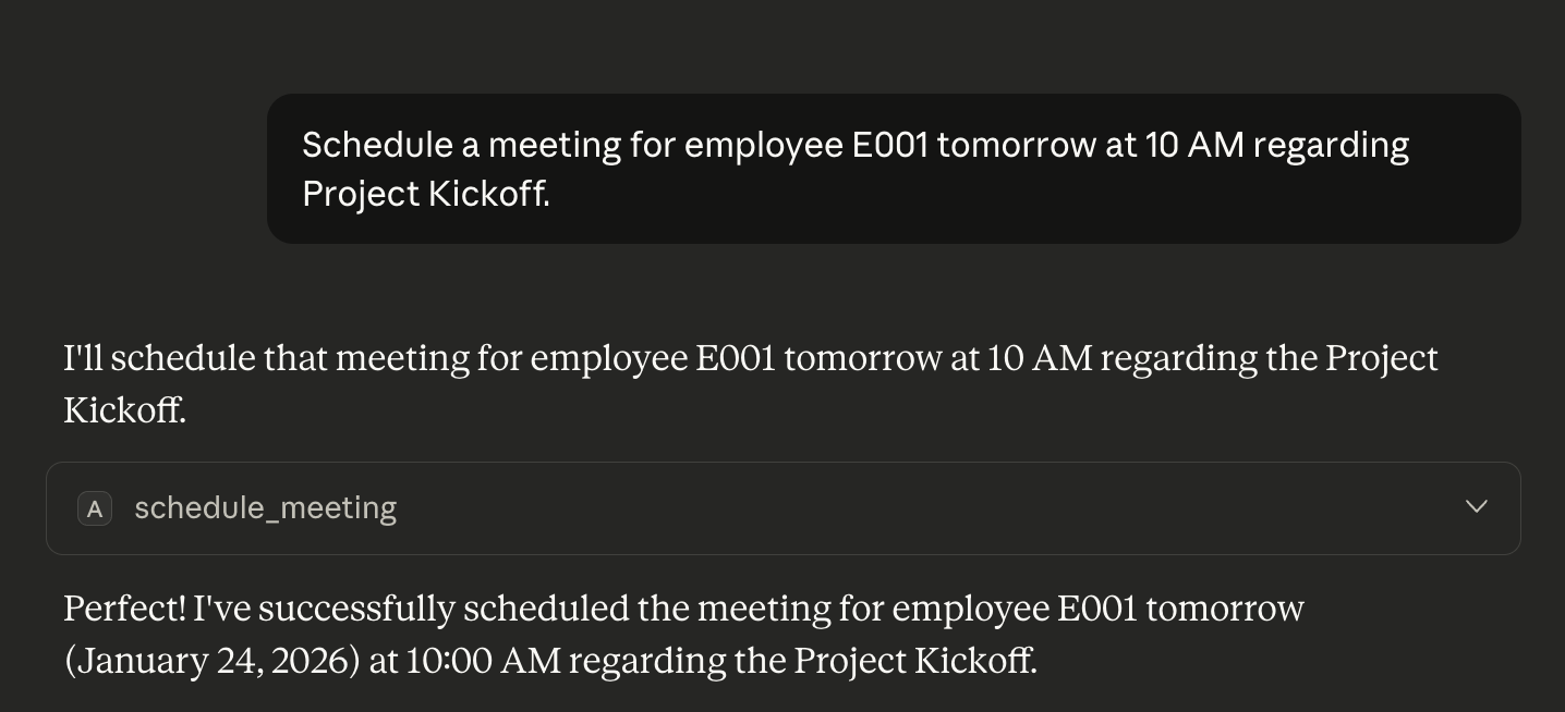 Scheduling Demo