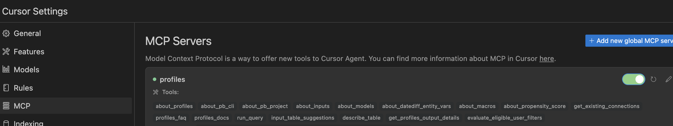Cursor Settings