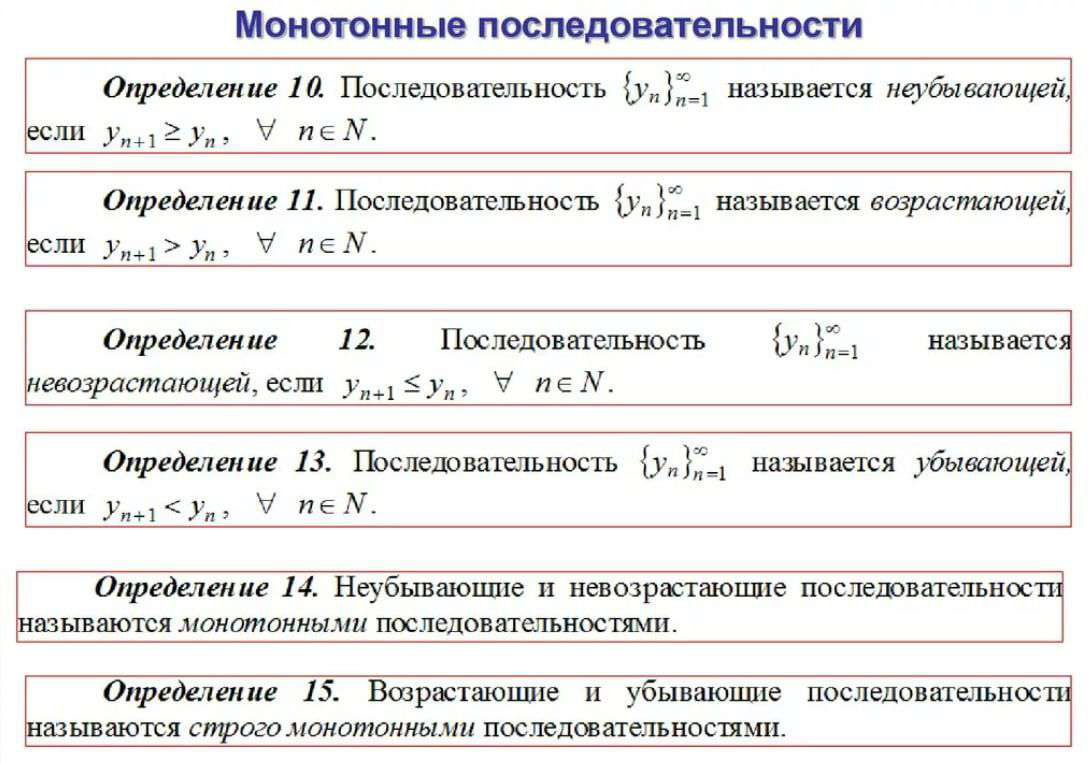 Монотонная последовательность