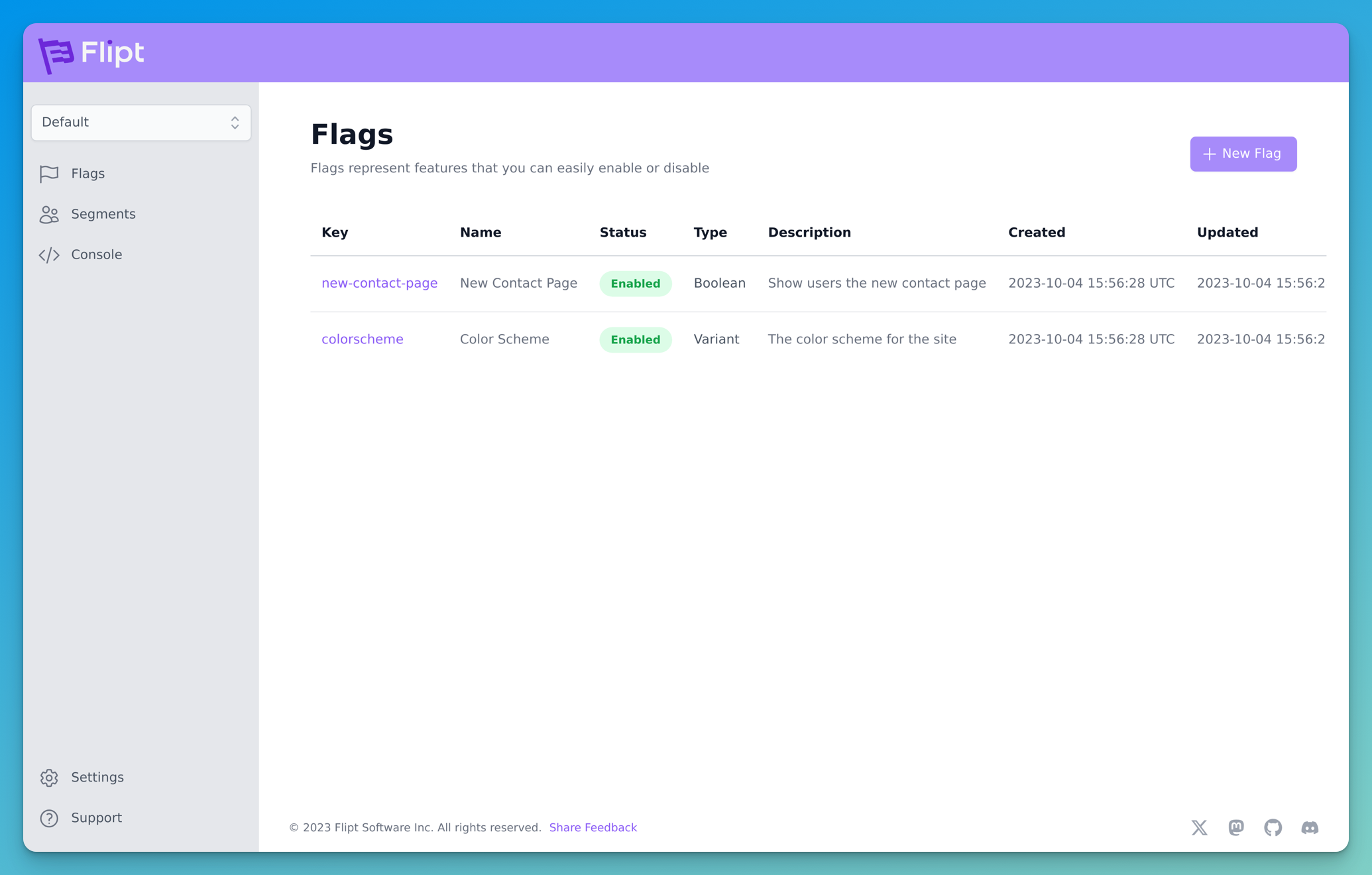 Flipt Dashboard