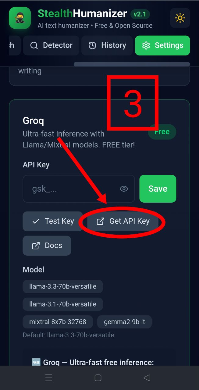 Groq Free Step 3