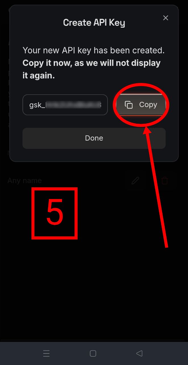 Groq Free Step 5