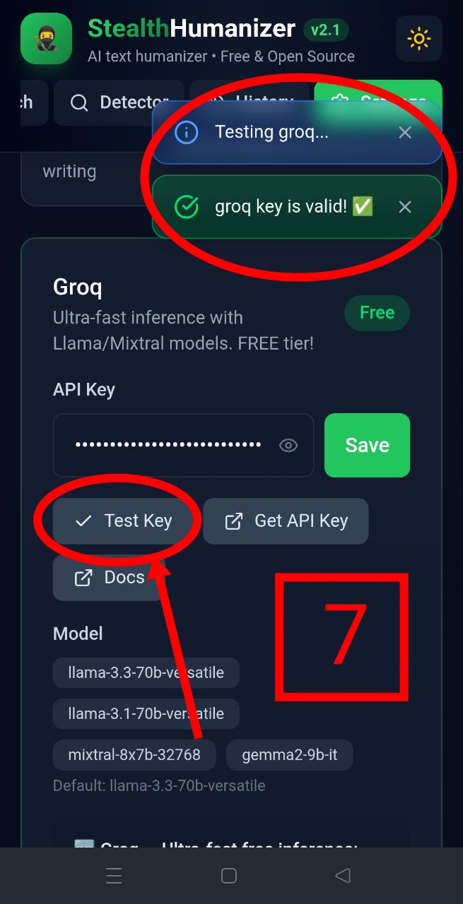 Groq Free Step 7