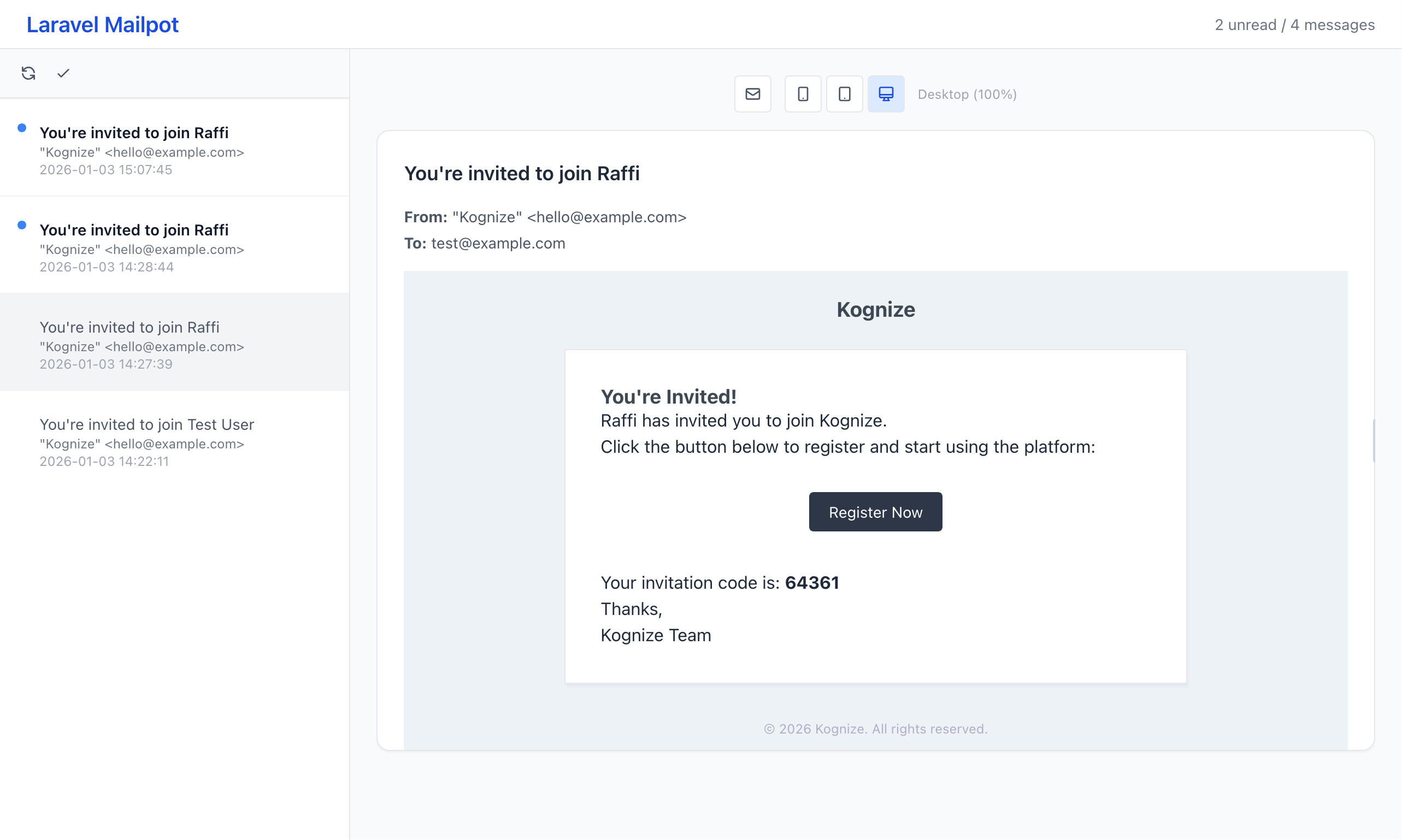 Mailpot Screenshot