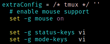 Tmux syntax highlighting in Vim