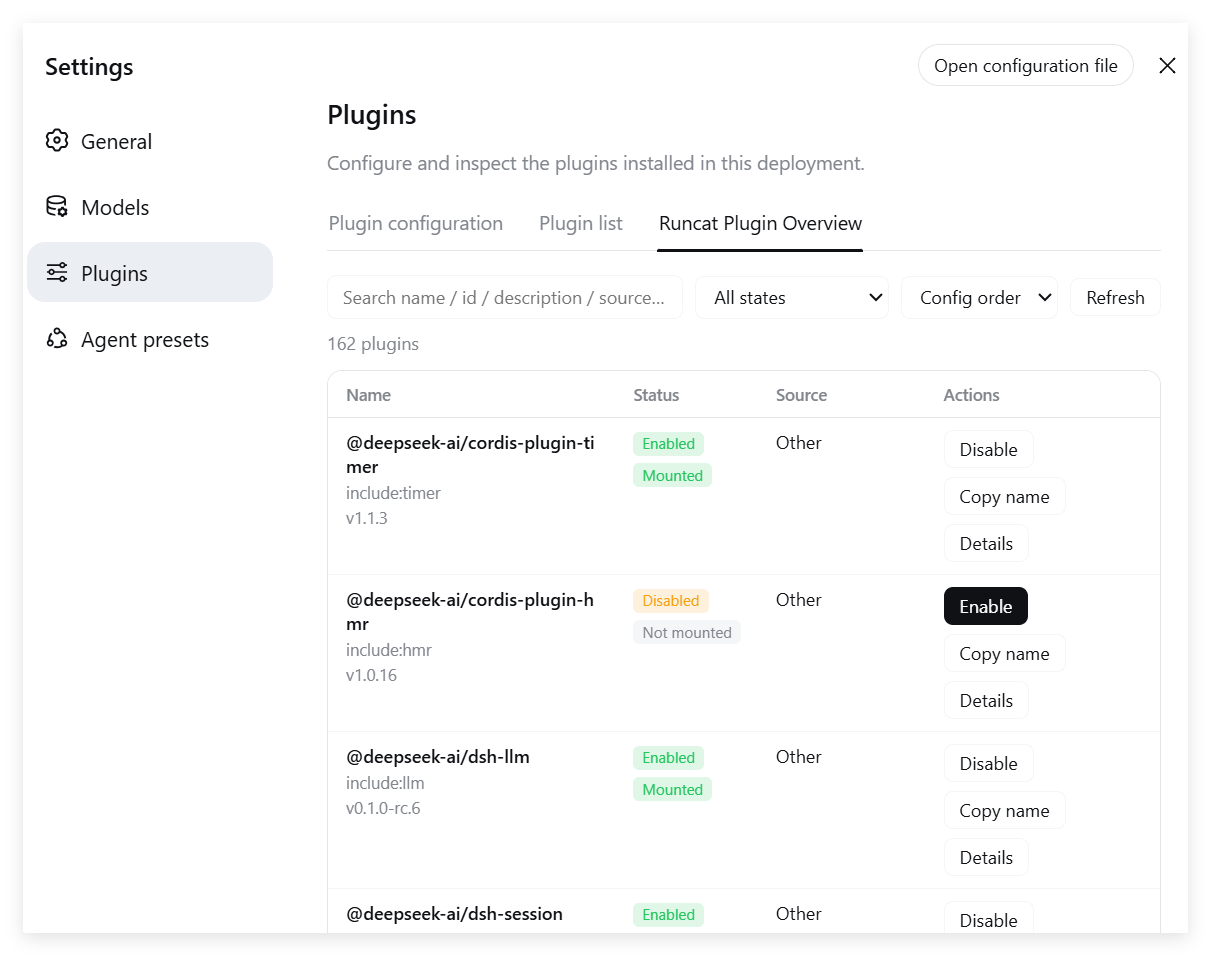Runcat Plugin Overview (English UI)