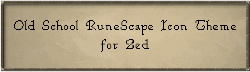 Old School RuneScape Icon Theme for Zed