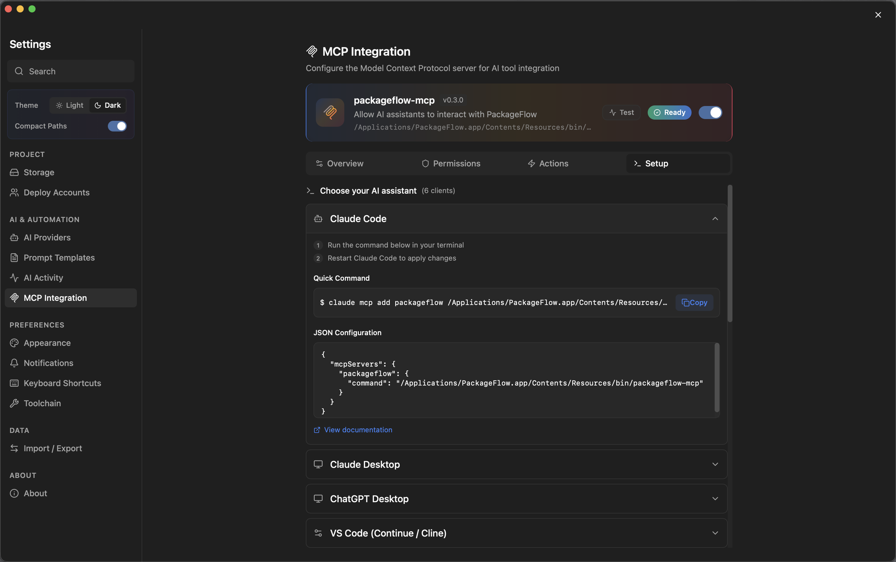 MCP Integration Setup