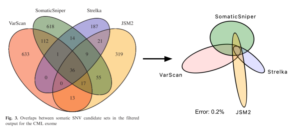 Venn Diagram comprised of 4 ellipses